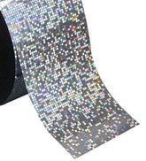 Silver Holo Grid Dots Foil #33